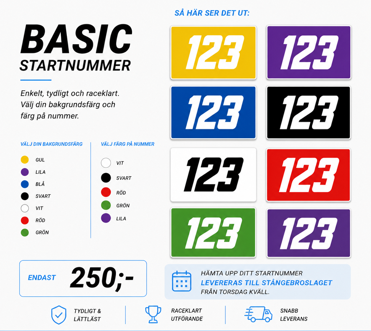 Basic nummerplåt